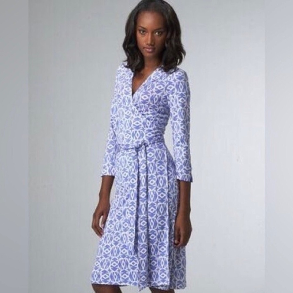 Diane von Furstenberg  Vintage Julian  Silk Wrap Dress 6